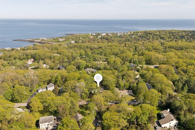 26 Hunts Point Rd, Cape Elizabeth, ME 04107 - aerial overview of property's location with a nearby body of water and a forest
