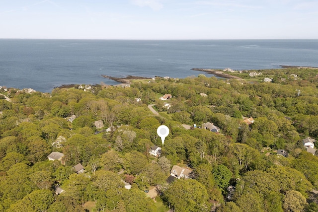 26 Hunts Point Rd, Cape Elizabeth, ME 04107 - aerial view of property and surrounding area featuring a nearby body of water and a forest