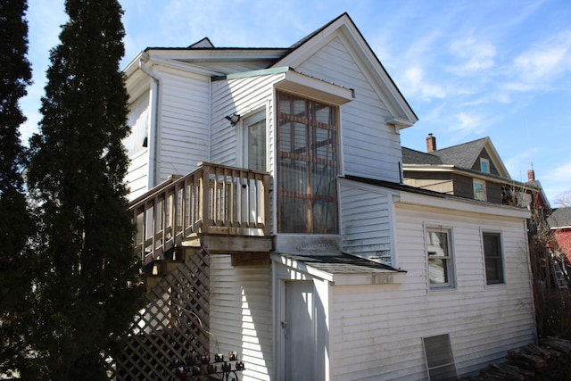 13 Halde St, Waterville, ME 04901 - view of side of home