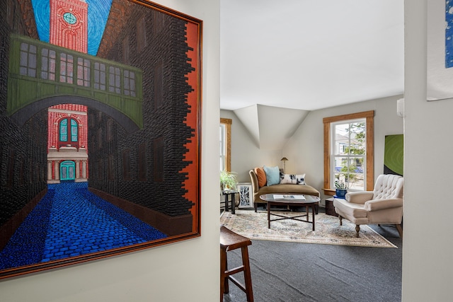 47 Bay View St, Camden, ME 04843 - living room with arched walkways and vaulted ceiling