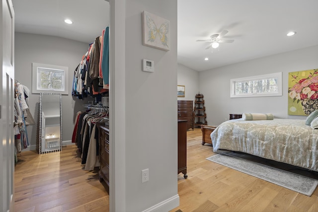 3 Flagship Cir, Kennebunk, ME 04043 - bedroom featuring light wood-style floors, multiple windows, recessed lighting, and baseboards