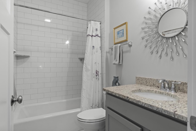 3 Flagship Cir, Kennebunk, ME 04043 - full bathroom featuring vanity, toilet, and shower / tub combo with curtain