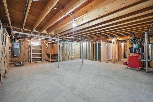 370 Point Rd, Belgrade, ME 04917 - unfinished below grade area featuring electric panel