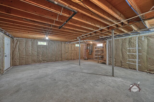 370 Point Rd, Belgrade, ME 04917 - below grade area featuring electric panel