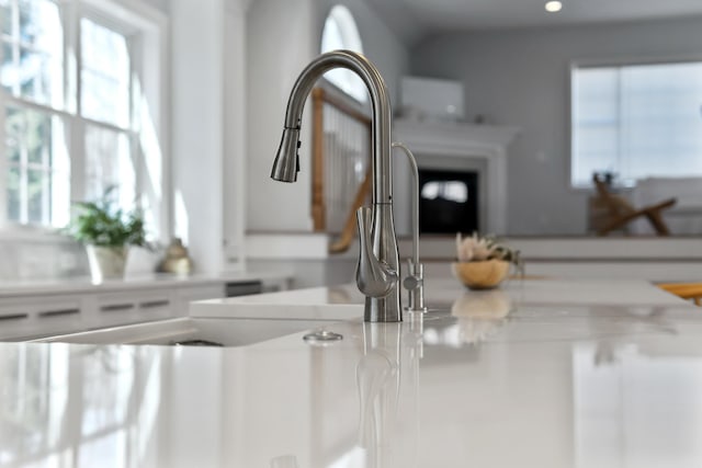 36 Fort Hill Ave, York, ME 03909 - details featuring white cabinets, recessed lighting, and light countertops