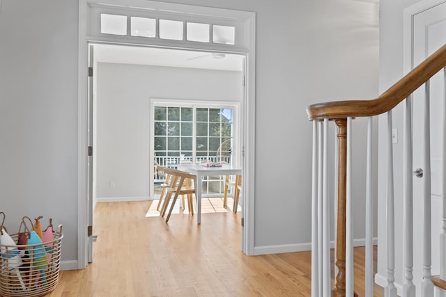 36 Fort Hill Ave, York, ME 03909 - foyer entrance with baseboards and light wood finished floors
