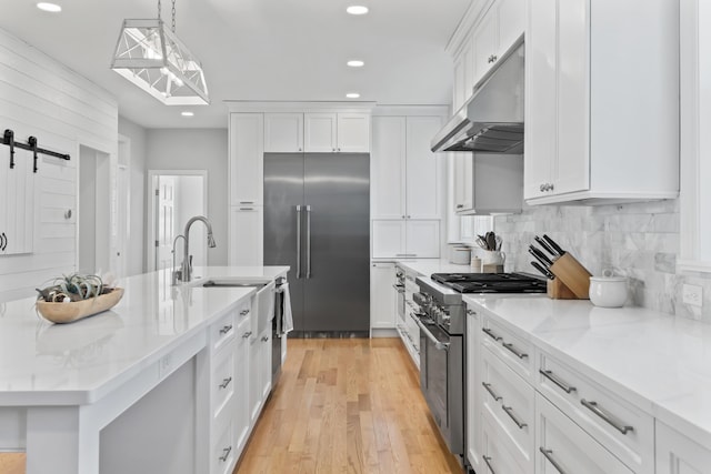 36 Fort Hill Ave, York, ME 03909 - kitchen with recessed lighting, a sink, under cabinet range hood, and high quality appliances