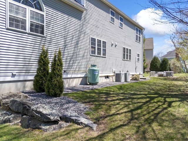 36 Fort Hill Ave, York, ME 03909 - exterior space with a yard and cooling unit