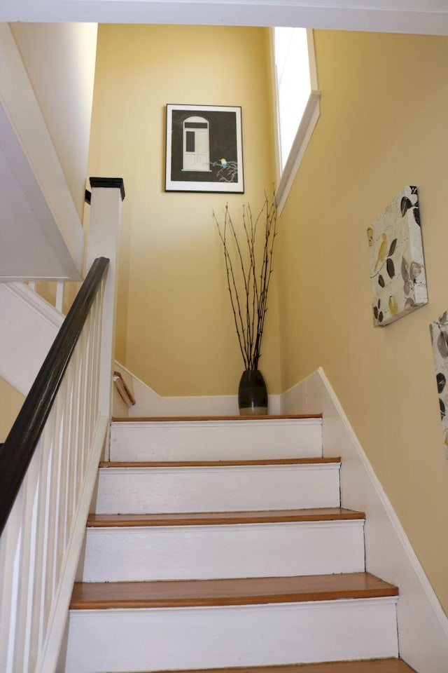 view of staircase