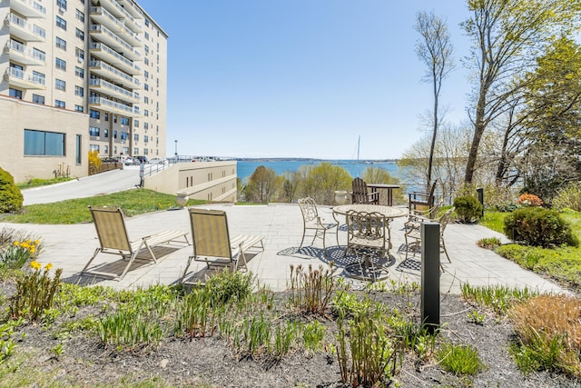 45 Eastern Promenade Unit 1E, Portland, ME 04101 - view of patio featuring a water view