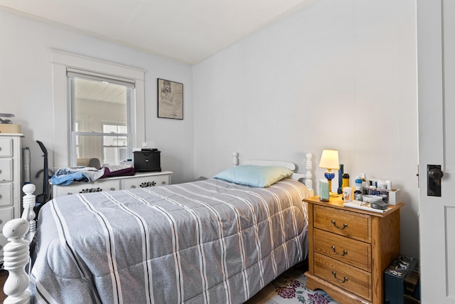 31 Church St, Yarmouth, ME 04096 - bedroom with ornamental molding and wood finished floors