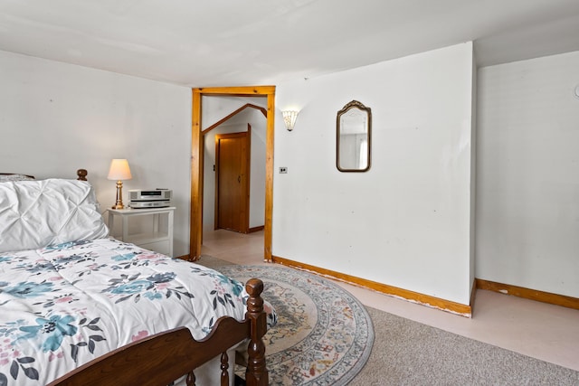 31 Church St, Yarmouth, ME 04096 - bedroom featuring baseboards and light carpet