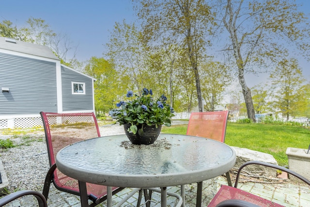 31 Church St, Yarmouth, ME 04096 - view of patio / terrace with outdoor dining space