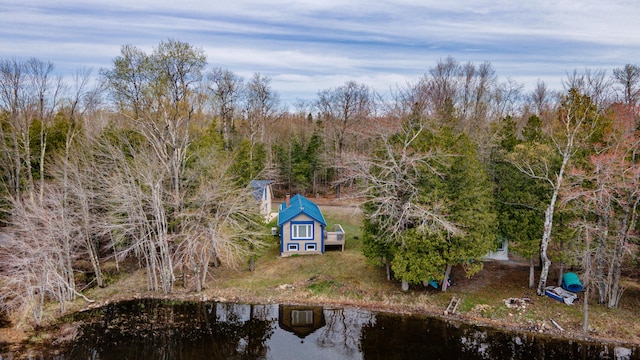114 Smith Rd, Hudson, ME 04449 - aerial view of property and surrounding area with a nearby body of water