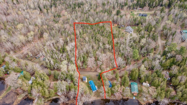 114 Smith Rd, Hudson, ME 04449 - aerial overview of property's location with property boundaries highlighted