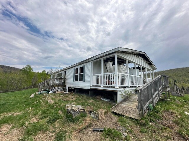 153 Spaulding Lake Rd, Oakfield, ME 04763 - exterior space with a lawn