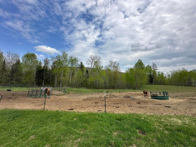 153 Spaulding Lake Rd, Oakfield, ME 04763 - view of property's community with a view of trees, a rural view, and fence