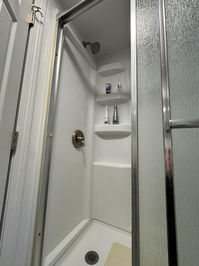 3043 W Chapman Rd, Mapleton, ME 04757 - bathroom featuring a stall shower