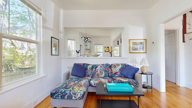 25 Nevens St Unit 1, Portland, ME 04103 - living room with wood finished floors and baseboards
