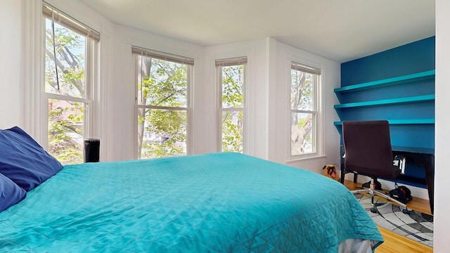 25 Nevens St Unit 1, Portland, ME 04103 - bedroom featuring multiple windows and wood finished floors