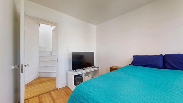 25 Nevens St Unit 1, Portland, ME 04103 - bedroom featuring wood-type flooring and baseboards