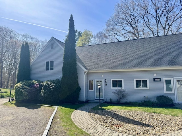 view of new england style home