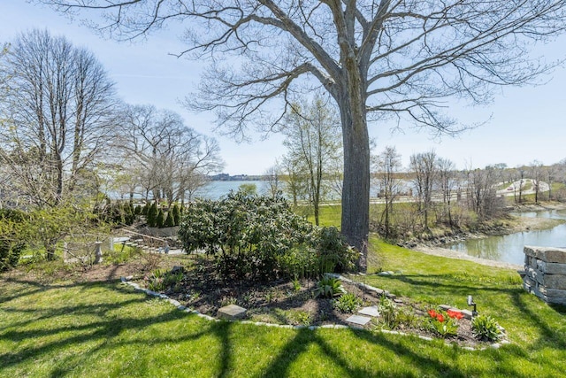 69 Brookside Rd, Portland, ME 04103 - view of green lawn with a water view