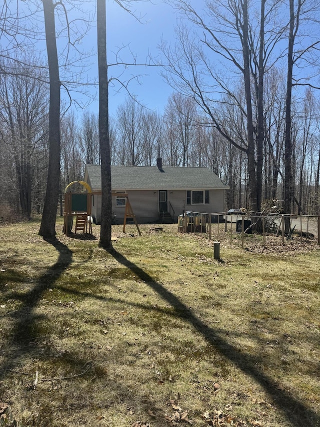 76 Norton Hill Rd, Dover-Foxcroft, ME 04426 - exterior space with roof with shingles