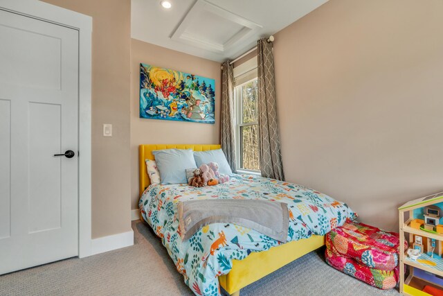 27 Oak Ridge Ter, Arundel, ME 04046 - carpeted bedroom featuring attic access and baseboards