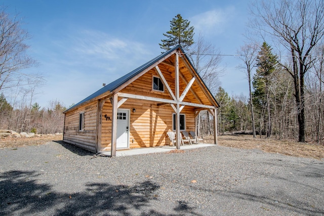 exterior space featuring covered porch
