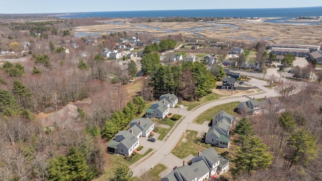 43 Sylvan Way Unit 10, Wells, ME 04090 - aerial overview of property's location with nearby suburban area and a large body of water
