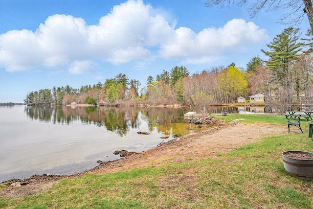 39 Turtle Run Rd Unit 8, Winthrop, ME 04364 - water view with a wooded view