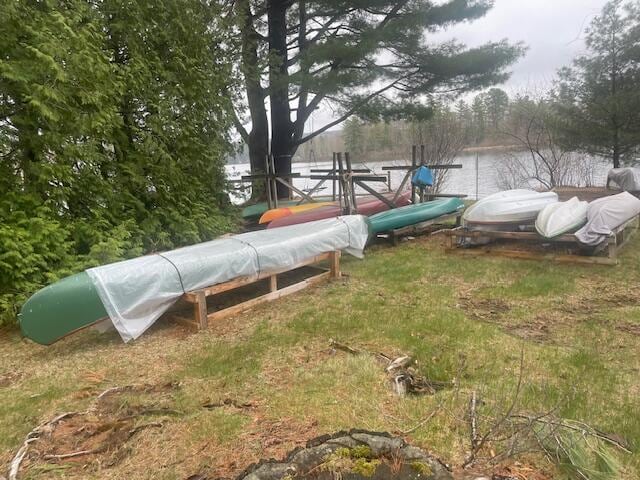 39 Turtle Run Rd Unit 8, Winthrop, ME 04364 - view of yard featuring a water view