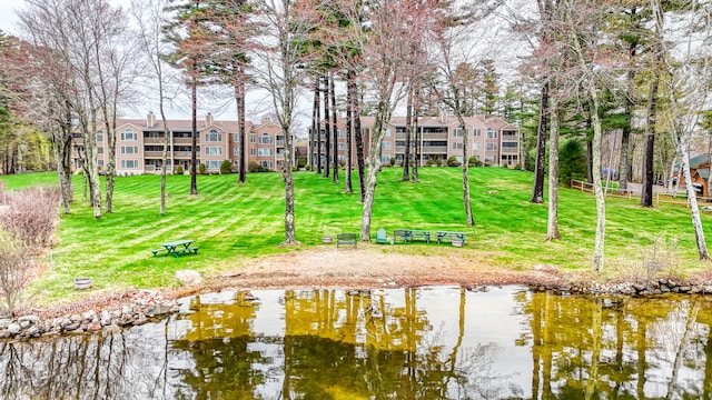 39 Turtle Run Rd Unit 8, Winthrop, ME 04364 - view of property's community featuring a water view and a lawn