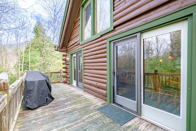 26 Mountain View Ln, Woodstock, ME 04219 - wooden deck with grilling area