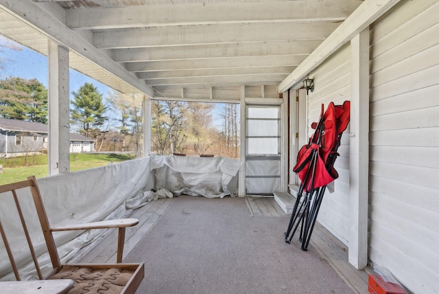232 Peltoma Ave, Pittsfield, ME 04967 - view of unfurnished sunroom