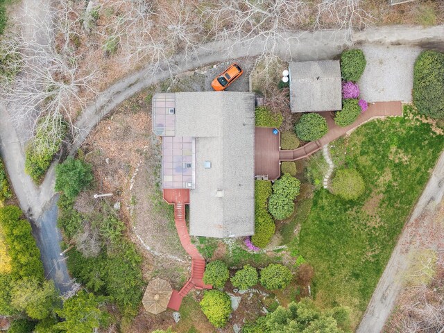 view from above of property