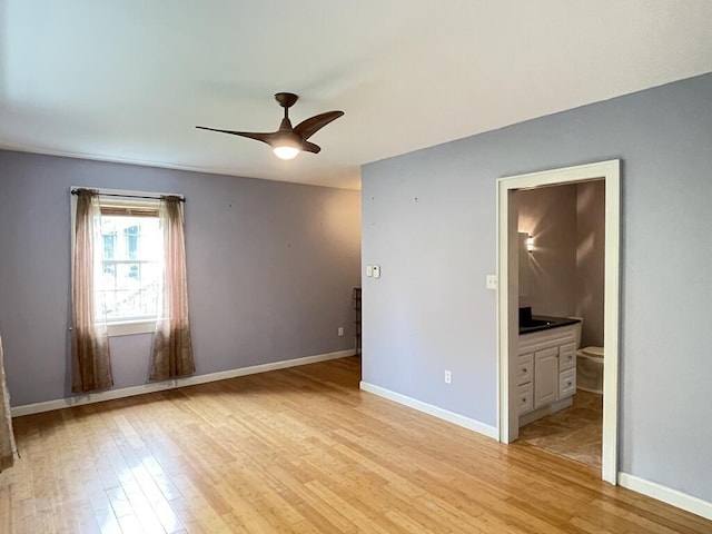 45 Seaview Ter, Belfast, ME 04915 - empty room featuring ceiling fan and light wood-style flooring