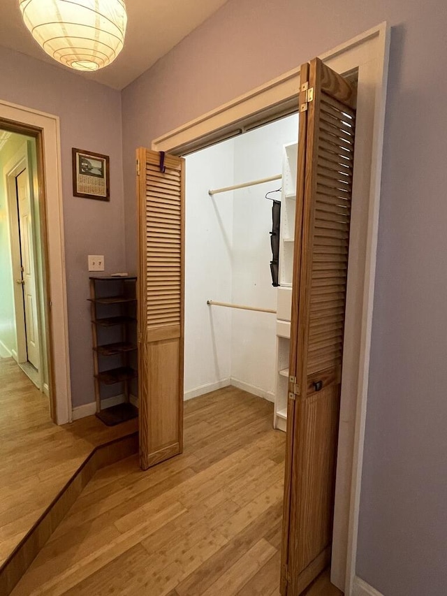 45 Seaview Ter, Belfast, ME 04915 - hall featuring light wood-type flooring and baseboards