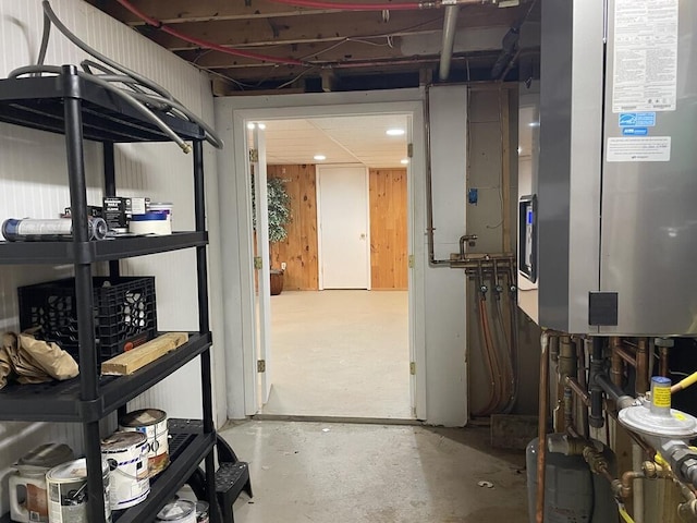 45 Seaview Ter, Belfast, ME 04915 - below grade area with water heater