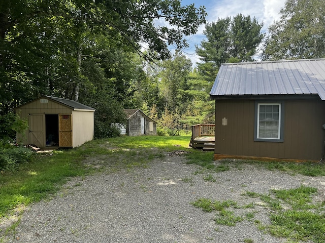 924 Great Pond Rd, Great Pond, ME 04408 - view of yard featuring a wooden deck