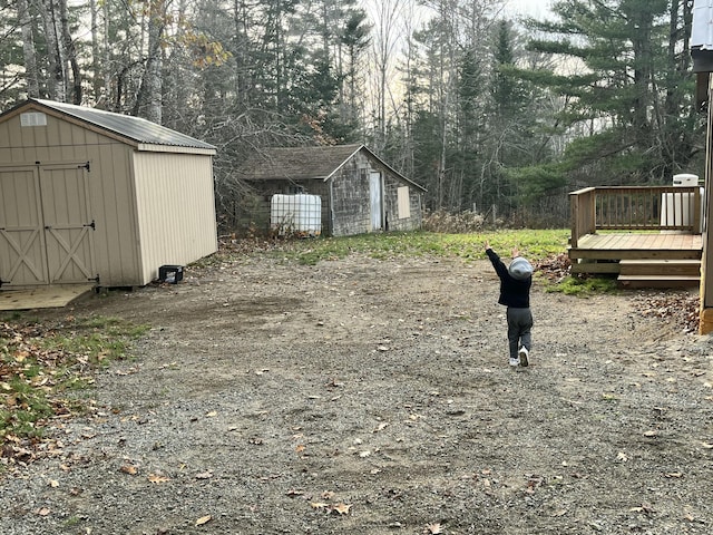 924 Great Pond Rd, Great Pond, ME 04408 - view of yard with a wooden deck