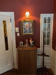 17 Boynton St, Eastport, ME 04631 - doorway with a wainscoted wall