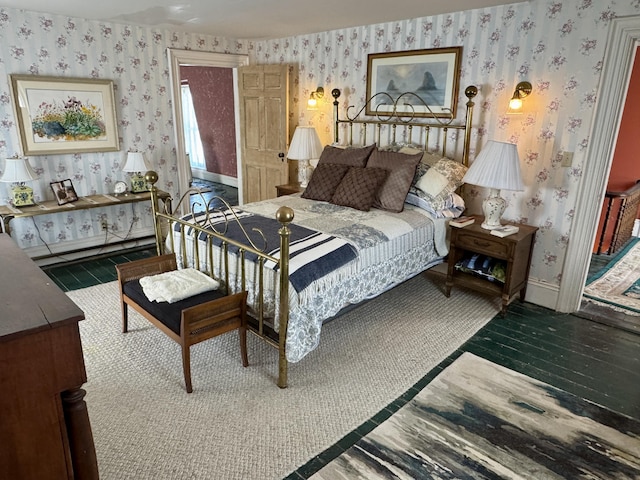 17 Boynton St, Eastport, ME 04631 - bedroom featuring wallpapered walls and baseboards