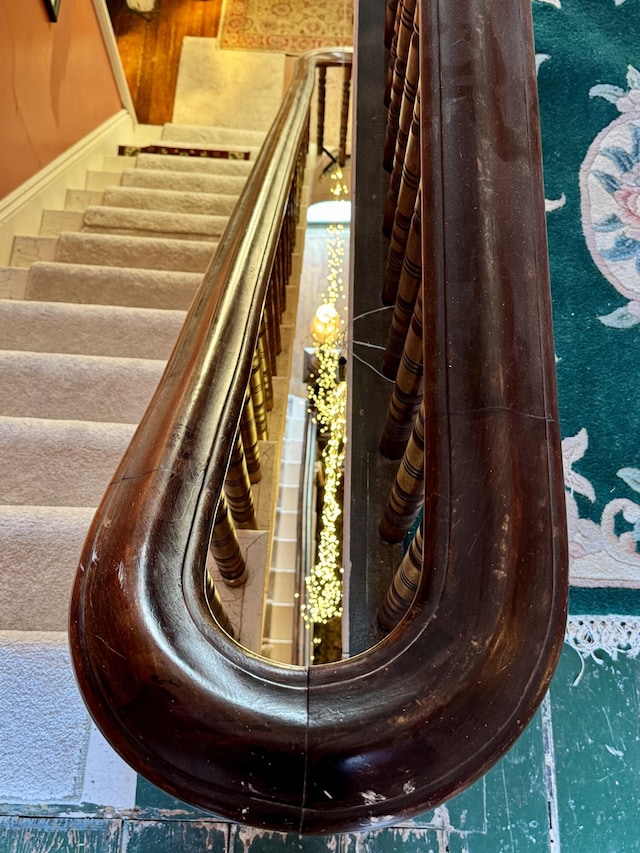 17 Boynton St, Eastport, ME 04631 - stairway with baseboards