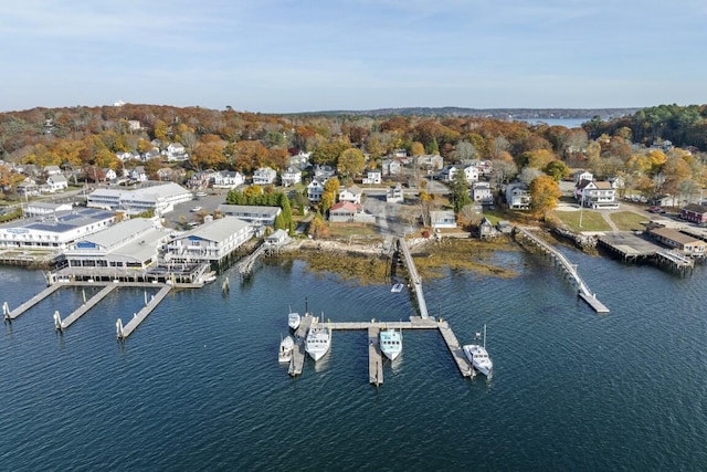 47 Atlantic Ave, Boothbay Harbor, ME 04538 - bird's eye view featuring a water view