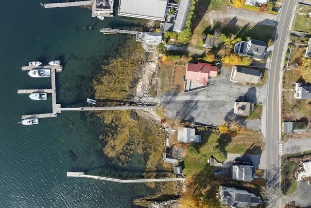 47 Atlantic Ave, Boothbay Harbor, ME 04538 - drone / aerial view with a water view