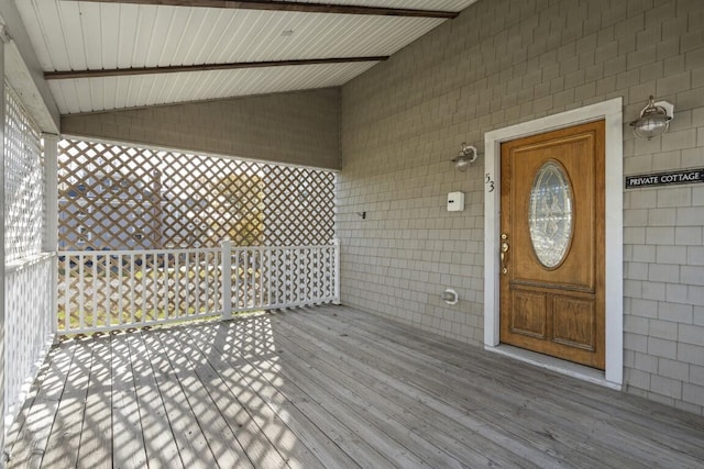 47 Atlantic Ave, Boothbay Harbor, ME 04538 - view of wooden deck