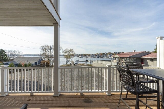 47 Atlantic Ave, Boothbay Harbor, ME 04538 - deck with a water view