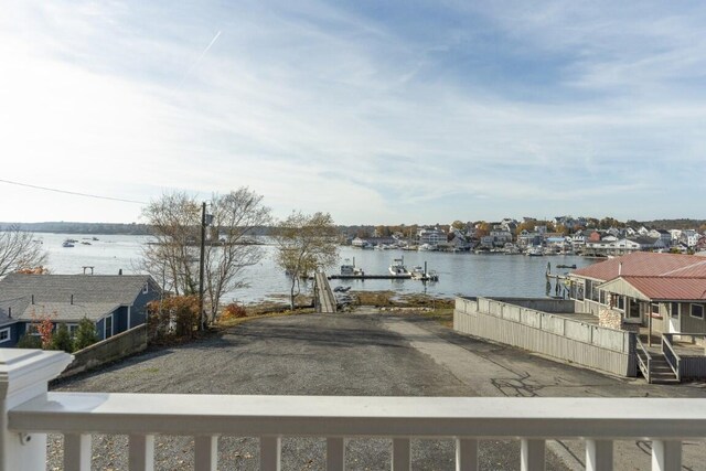 47 Atlantic Ave, Boothbay Harbor, ME 04538 - water view featuring a boat dock
